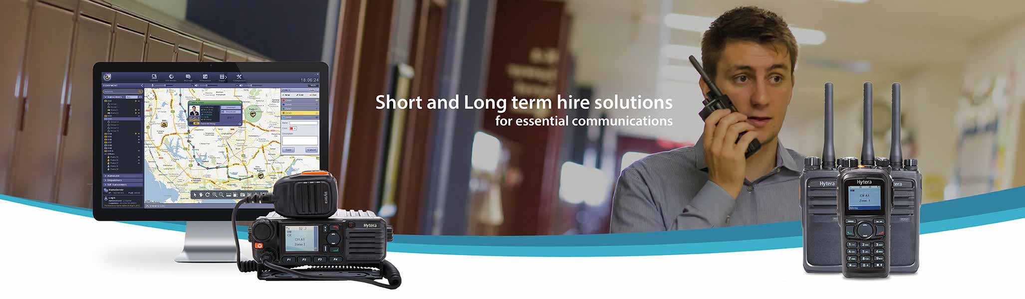 Short and long term radio hire
